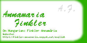 annamaria finkler business card